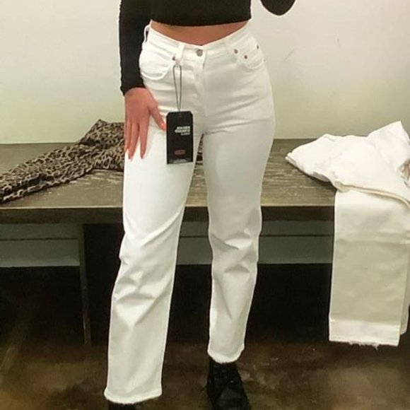 RIBCAGE STRAIGHT ANKLE WOMEN'S JEANS - Picture 1 of 4